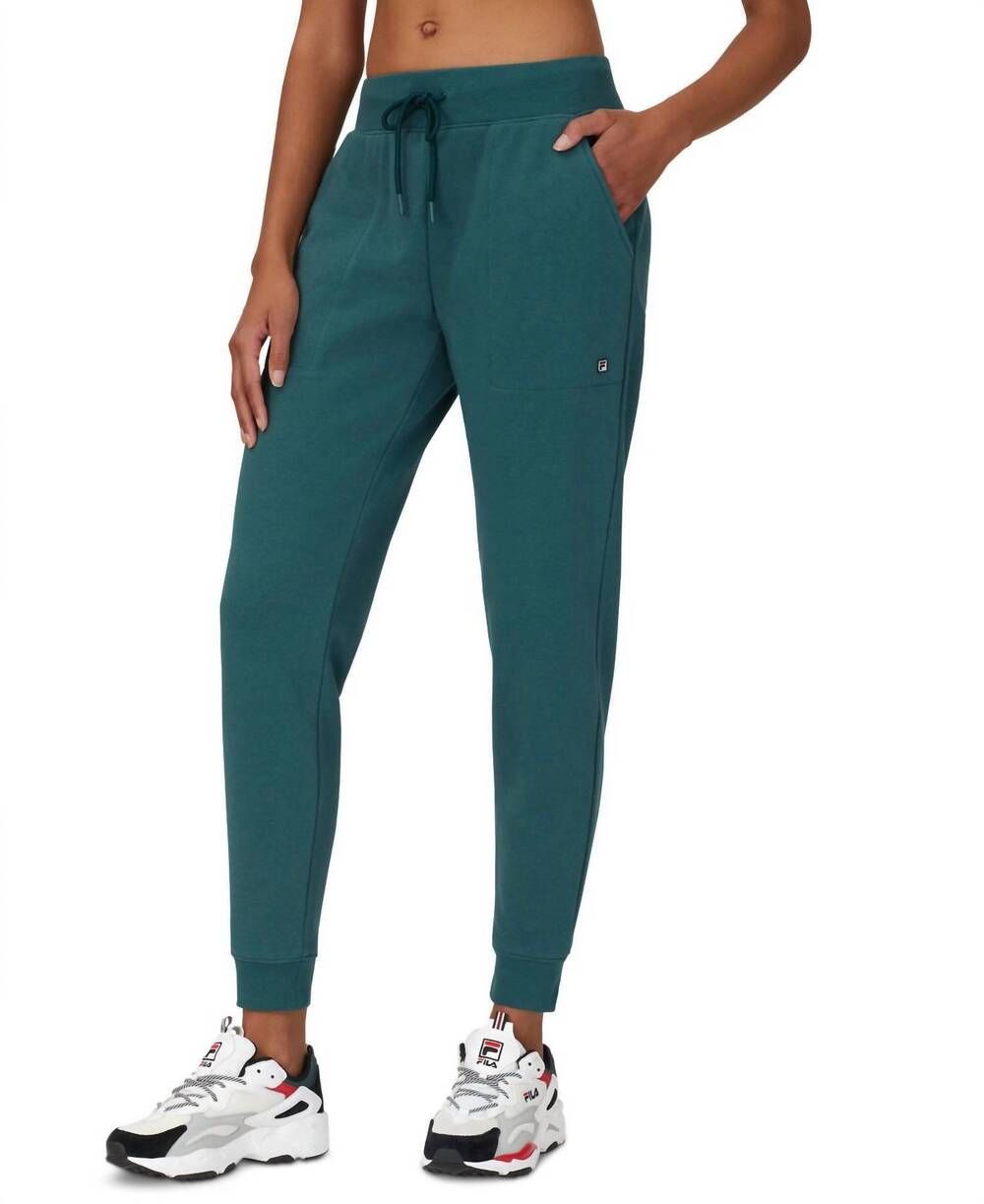 NEW FILA drawstring joelle joggers in emerald
